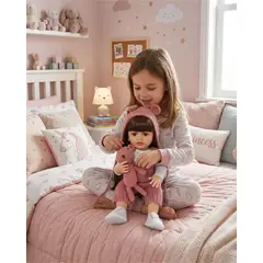 GENERICO - Bebé Reborn Hiperrealista 55 cm Cuerpo Completo Silicona Soft