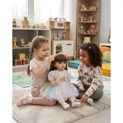GENERICO - MUÑECA REALISTA BEBÉ DE 55 CM 100% SILICON VESTIDO