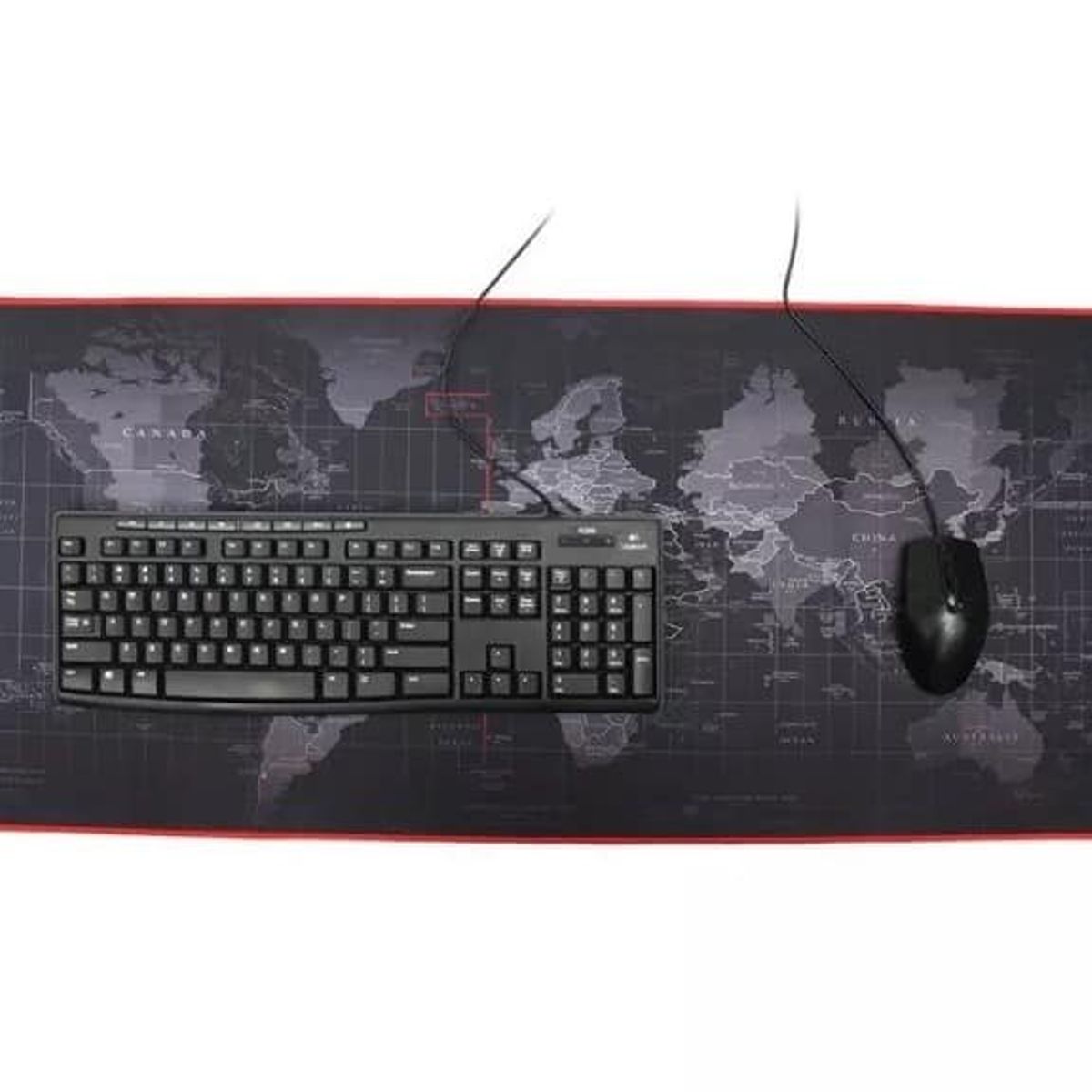 GENERICO - Mouse Pad Gamer Mapa Mundo 91 x 41cm