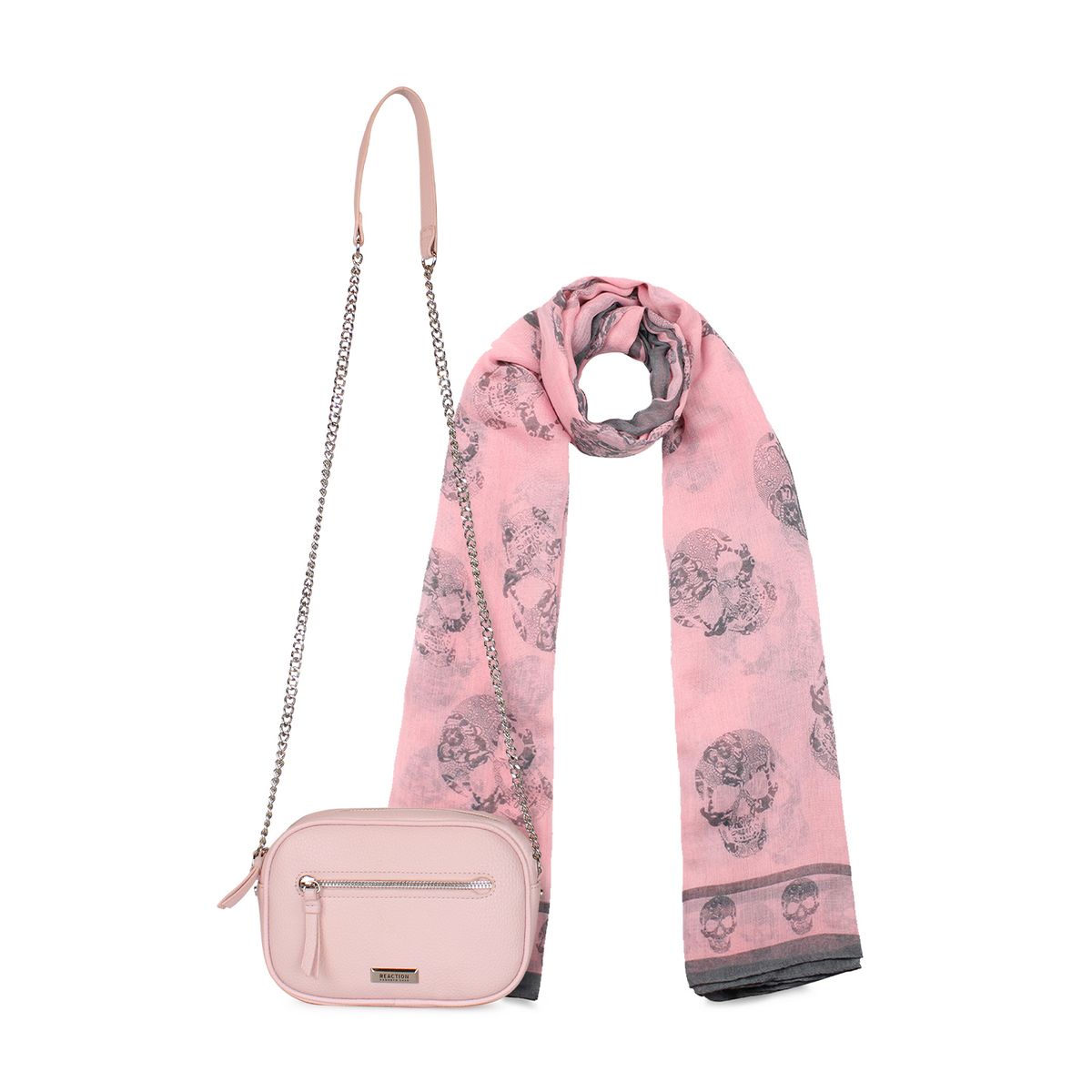 KENNETH COLE - Pack Kenneth cole cartera Calixta + pañuelo Oni rosado