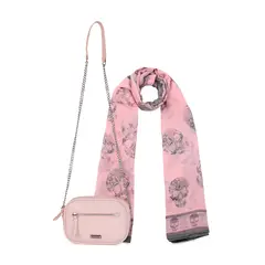 KENNETH COLE - Pack cartera Calixta + pañuelo Oni rosado