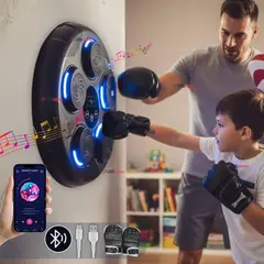 LINE - Máquina de Boxeo Musical Bluetooth con Guantes para Adulto y Niños