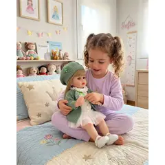 GENERICO - Muñeca Reborn Realista 55 cm 100% Silicona Suave + Accesorios