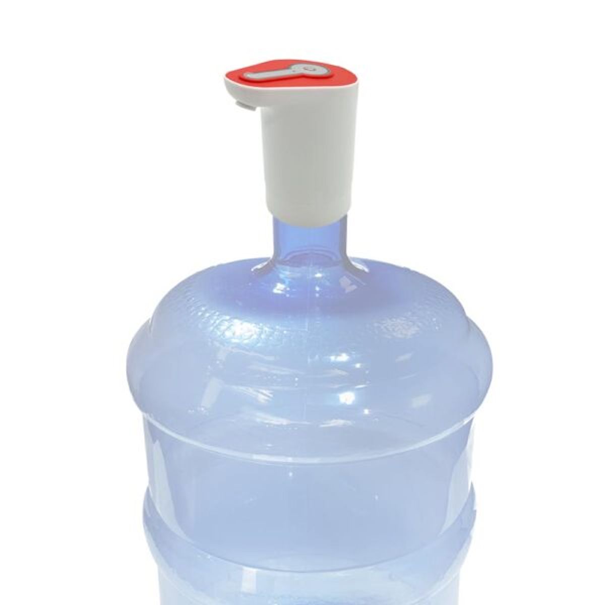 DALI - Dispensador de Agua Recargable K19  BlancoRojo  USB Portátil 1200mAh Compatible con Bidones 1020L