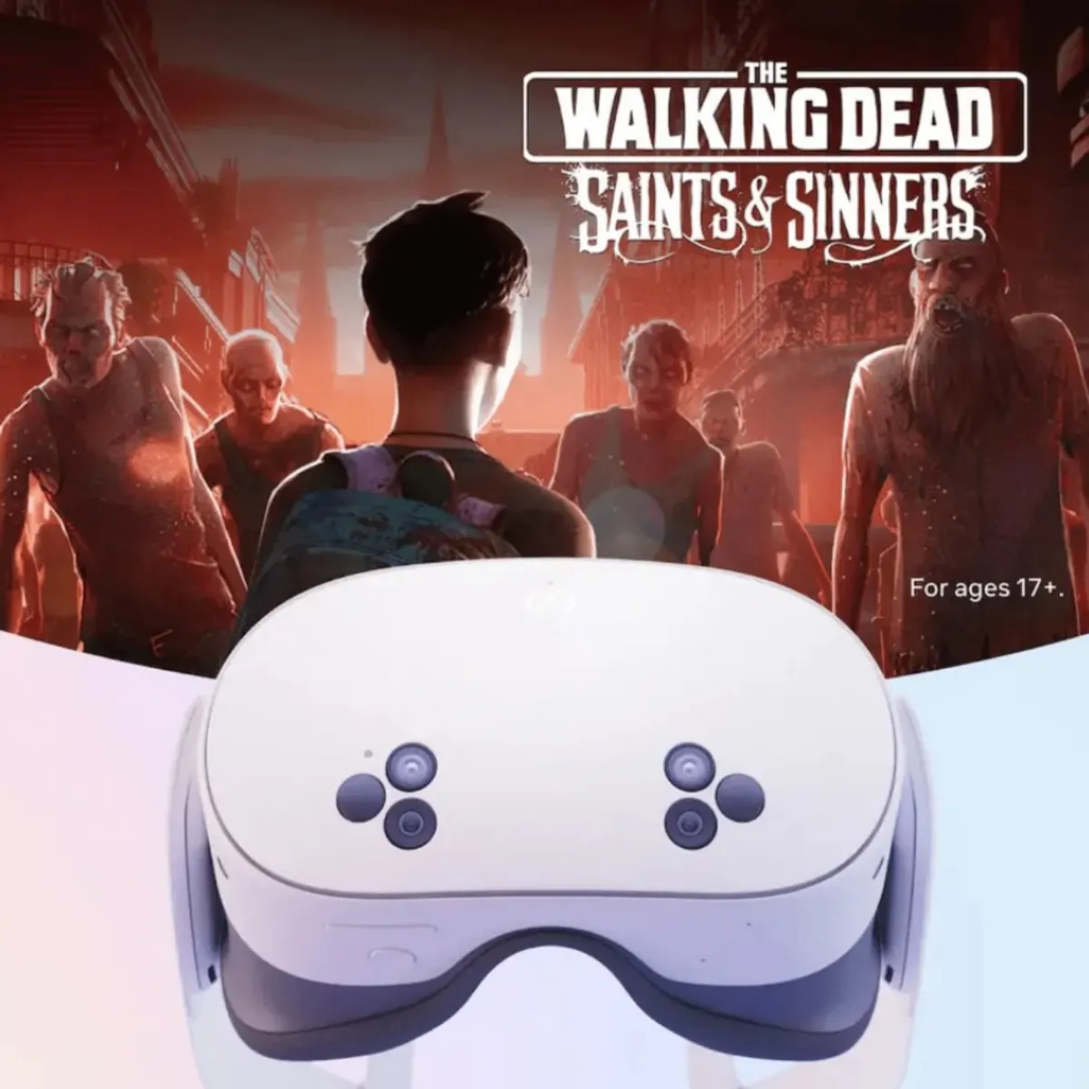 META - Meta Quest 3S 128GB Lentes Realidad Aumentada + The Walking Dead Saints & Sinners