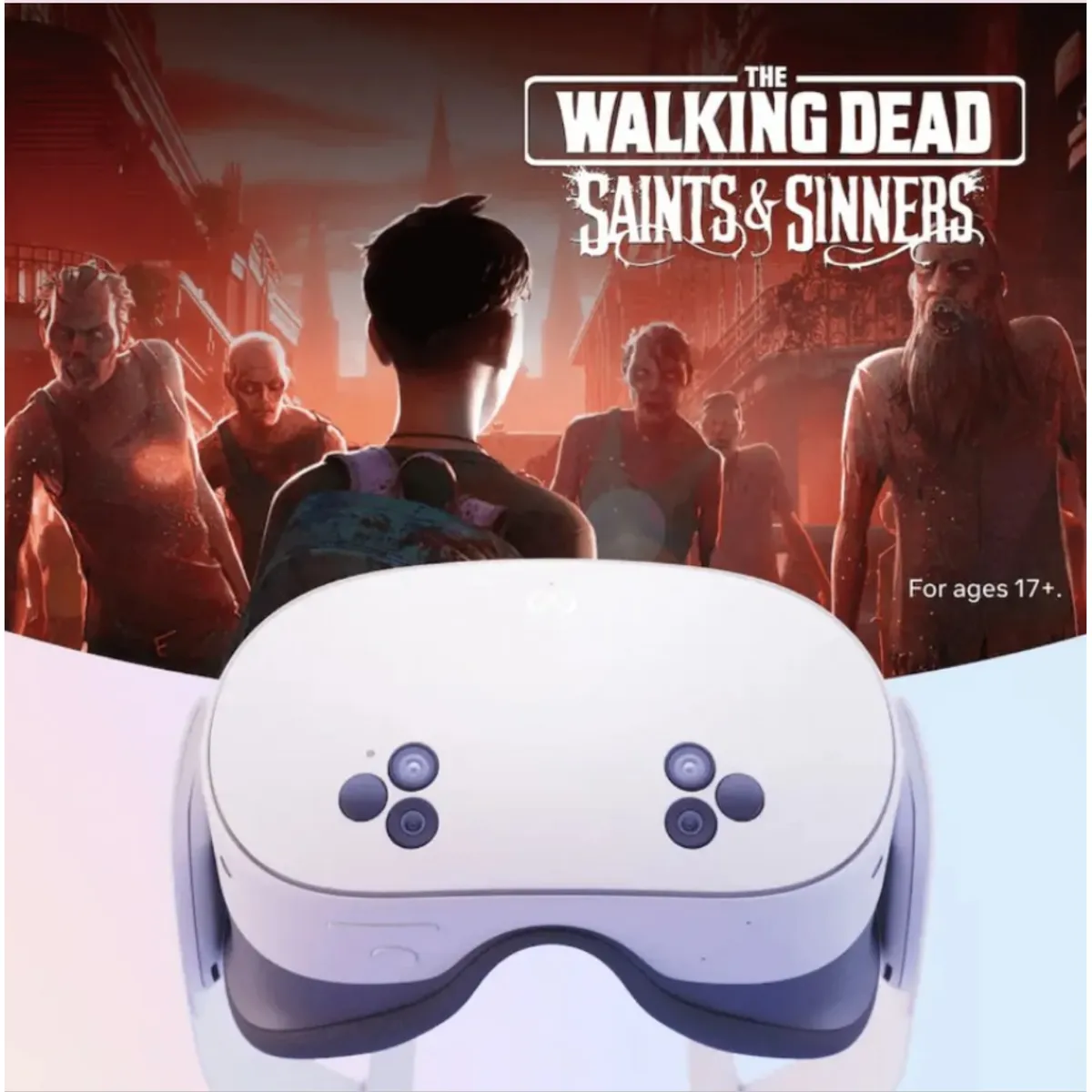META - Meta Quest 3S 128GB Lentes Realidad Aumentada + The Walking Dead Saints & Sinners