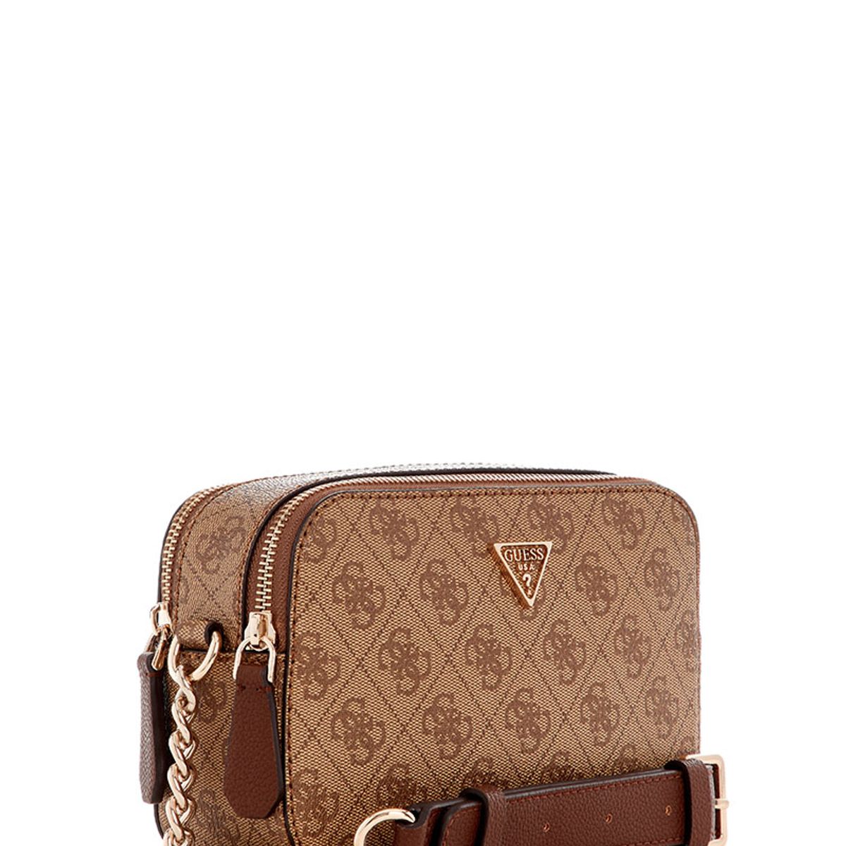 GUESS - Cartera Noelle Ii Camera Crossbody Marrón