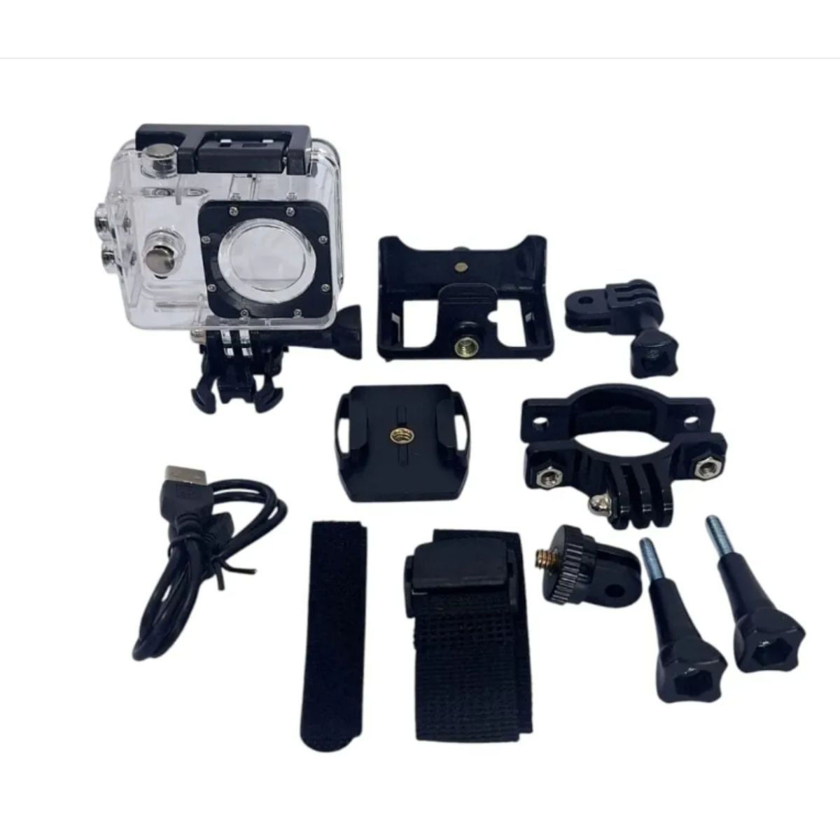 GENERICO - Cámara de Acción Sports 4K Ultra HD Sumergible 30m - Ideal para Deportes y Aventura color dorado