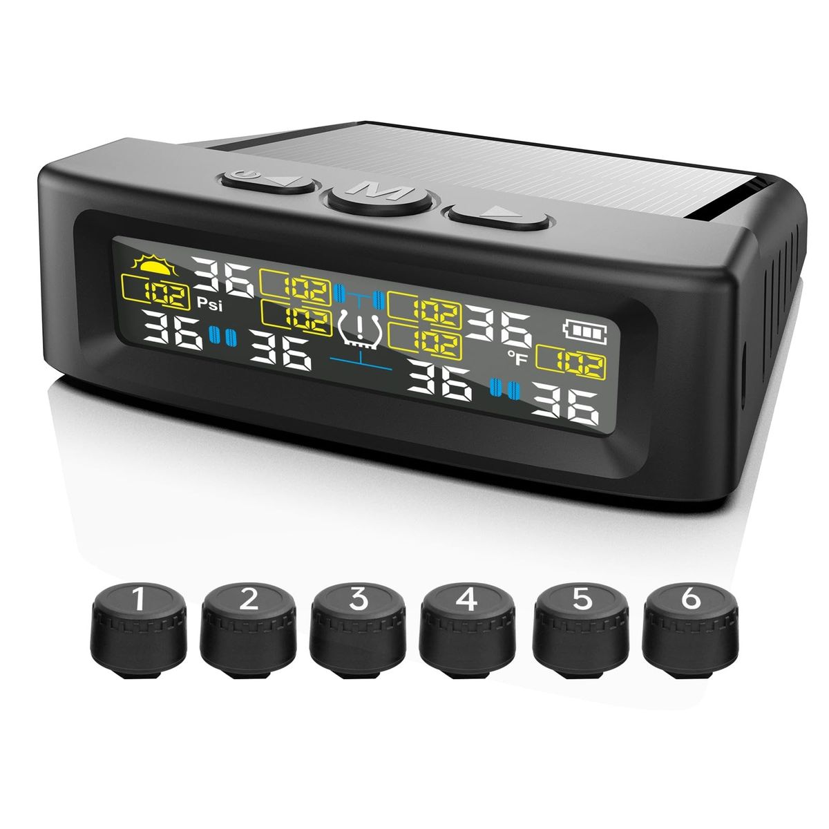 GENERICO - Sin Caja Monitoreo Presión 6 Neumáticos Camión Tpms Solar