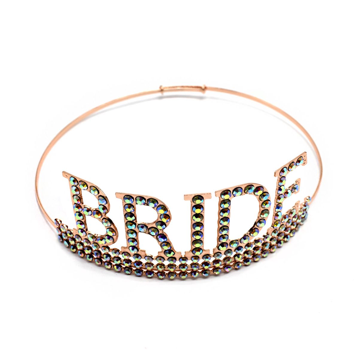 GENERICO - CORONA METALICA BRIDE ROSE GOLD X1 UNI