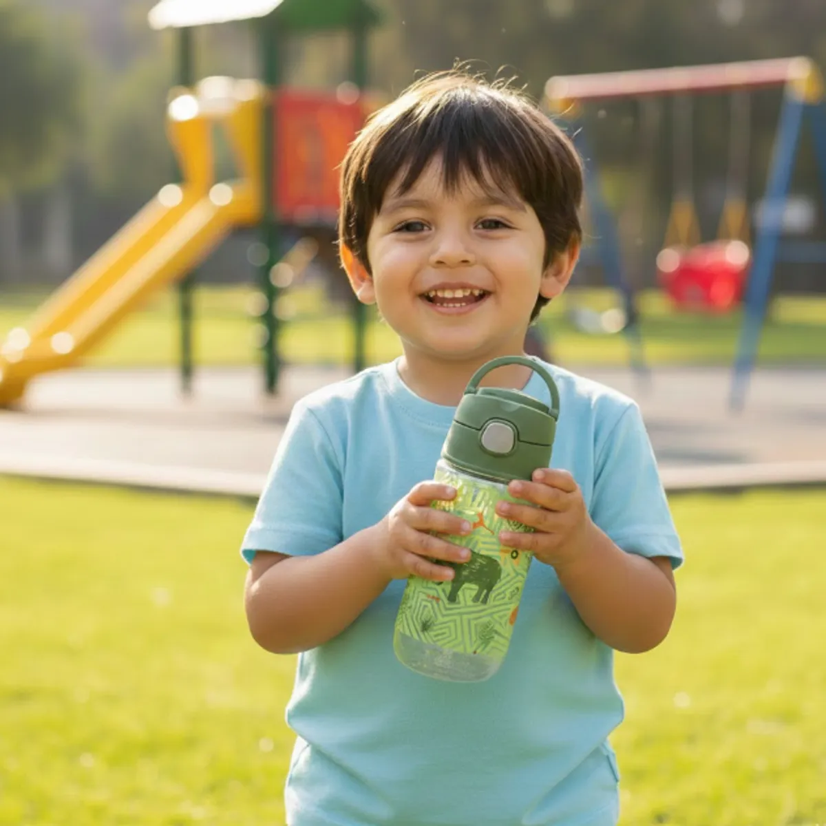 THERMOS - BOTELLA HIDRATACION TRITAN JUNGLE KINGDOM 470ML