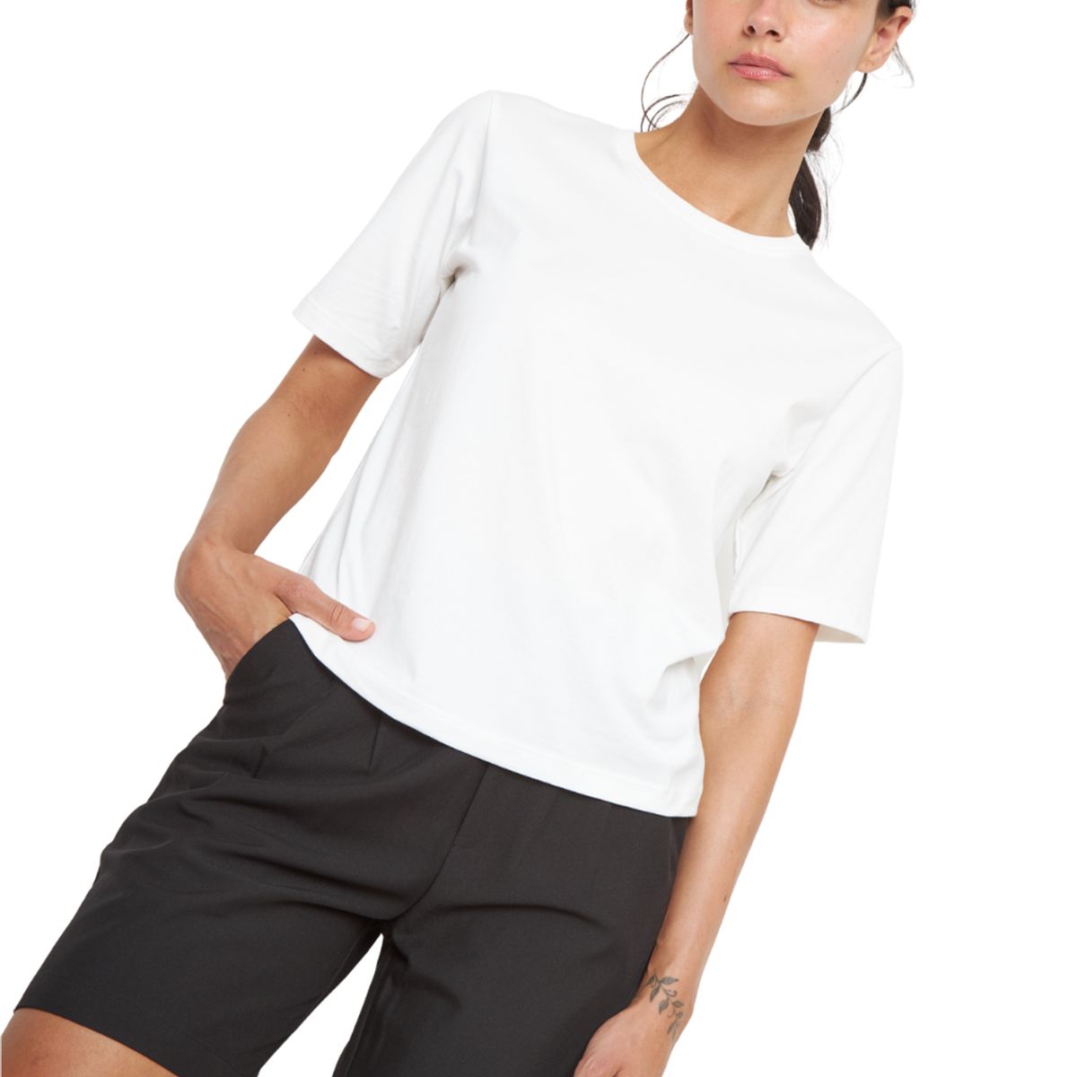 JACINTA TIENDA - Polera Jacinta Pima blanca Jacinta Tienda