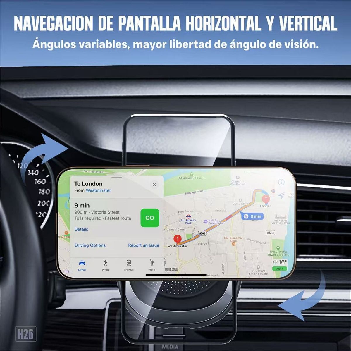 KBOD - Soporte Magnético de Carga Kbod H26 Para Teléfonos