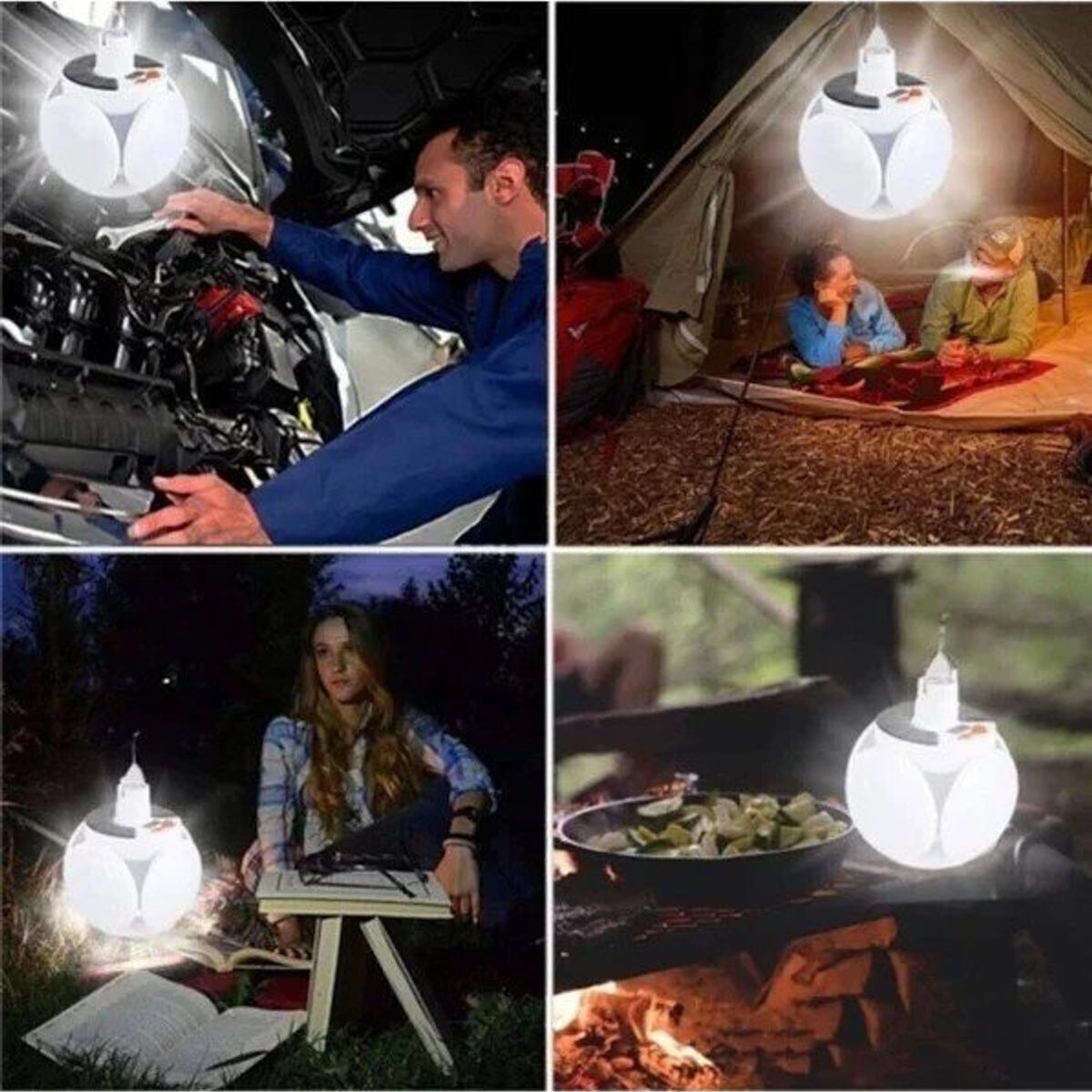 GENERICO - Luz Solar Camping Solar Emergency Charging Lamp