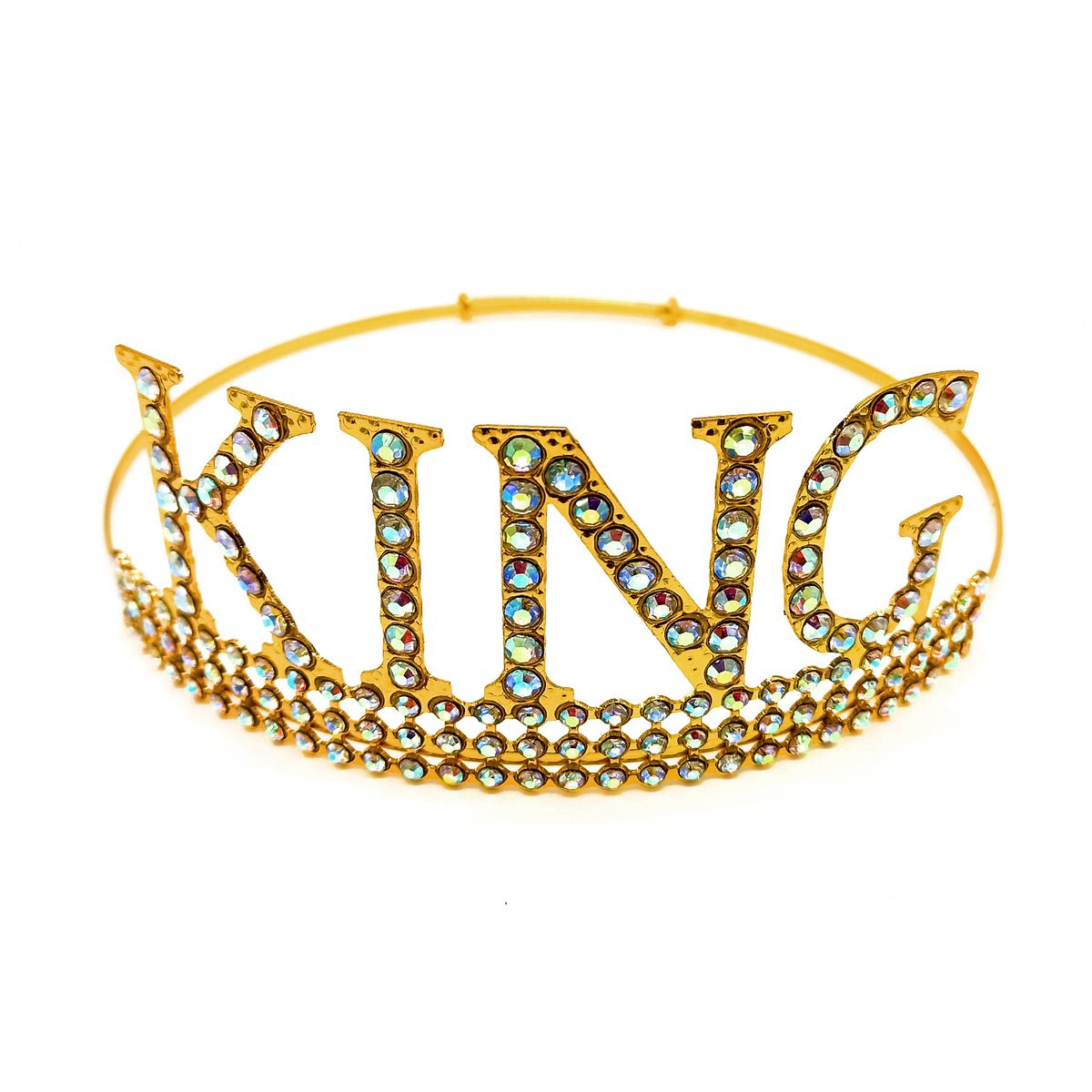 GENERICO - CORONA METALICA KING DORADO X1UNI