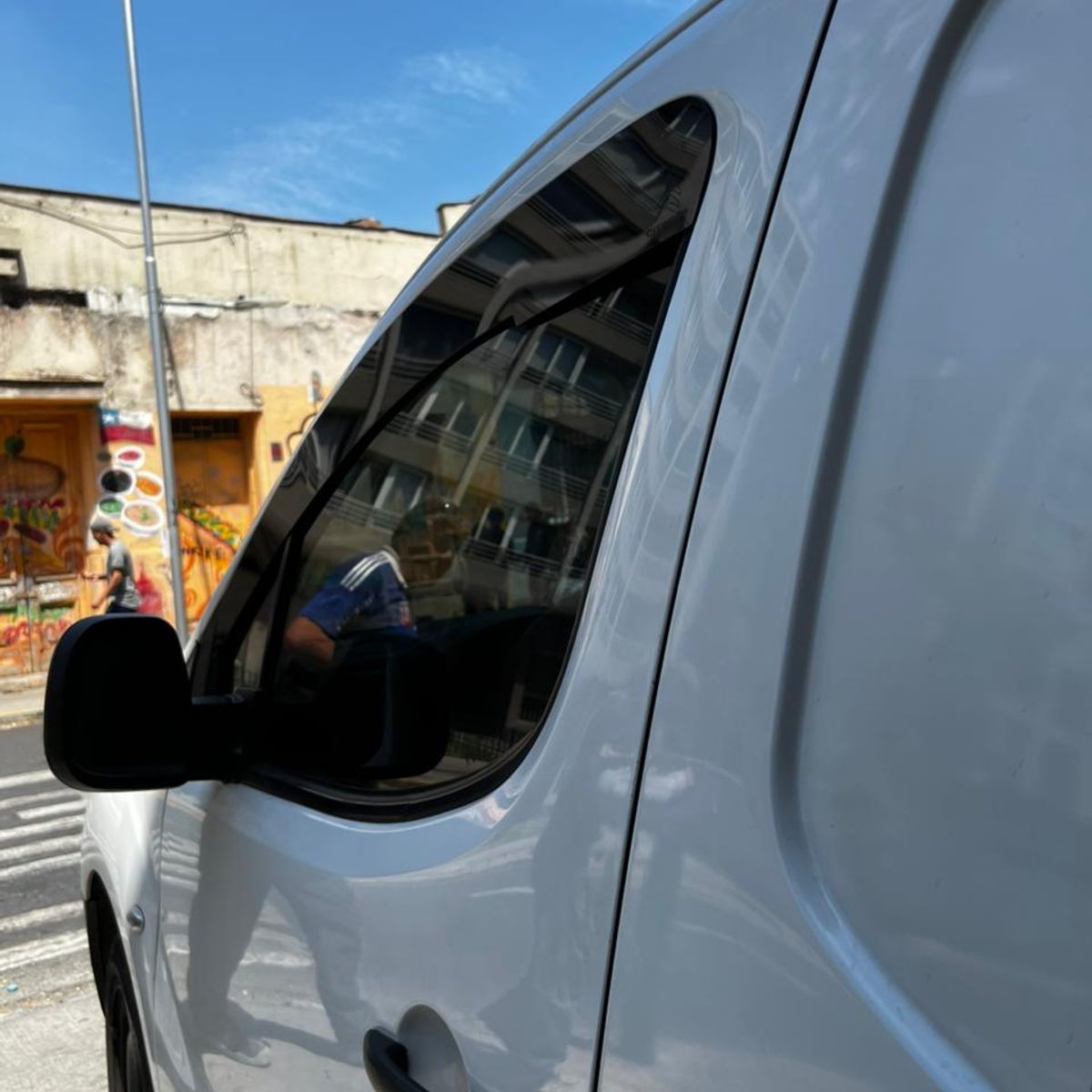 GENERICO - Bota Aguas Acrílico 2mm plano Negro Brillante a Medida para Furgón CITROEN BERLINGO 2008 a 2018