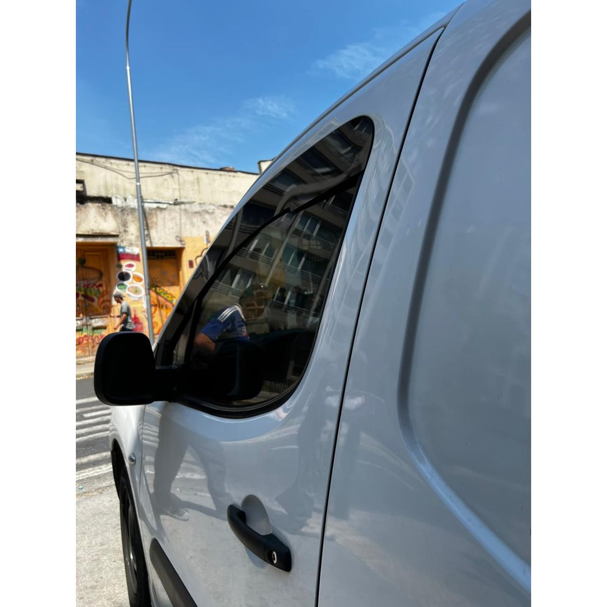 GENERICO - Bota Aguas Acrílico 2mm plano Negro Brillante a Medida para Furgón CITROEN BERLINGO 2008 a 2018