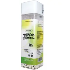 NATURAL FARM - Citrato De Magnesio + Vitamina D3 200 Caps