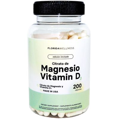 Imagen 2 del producto Citrato De Magnesio + Vitamina D3 200 Caps