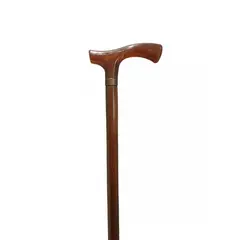 CAP DOR - Bastón Clásico Madera Café Oscuro Recto