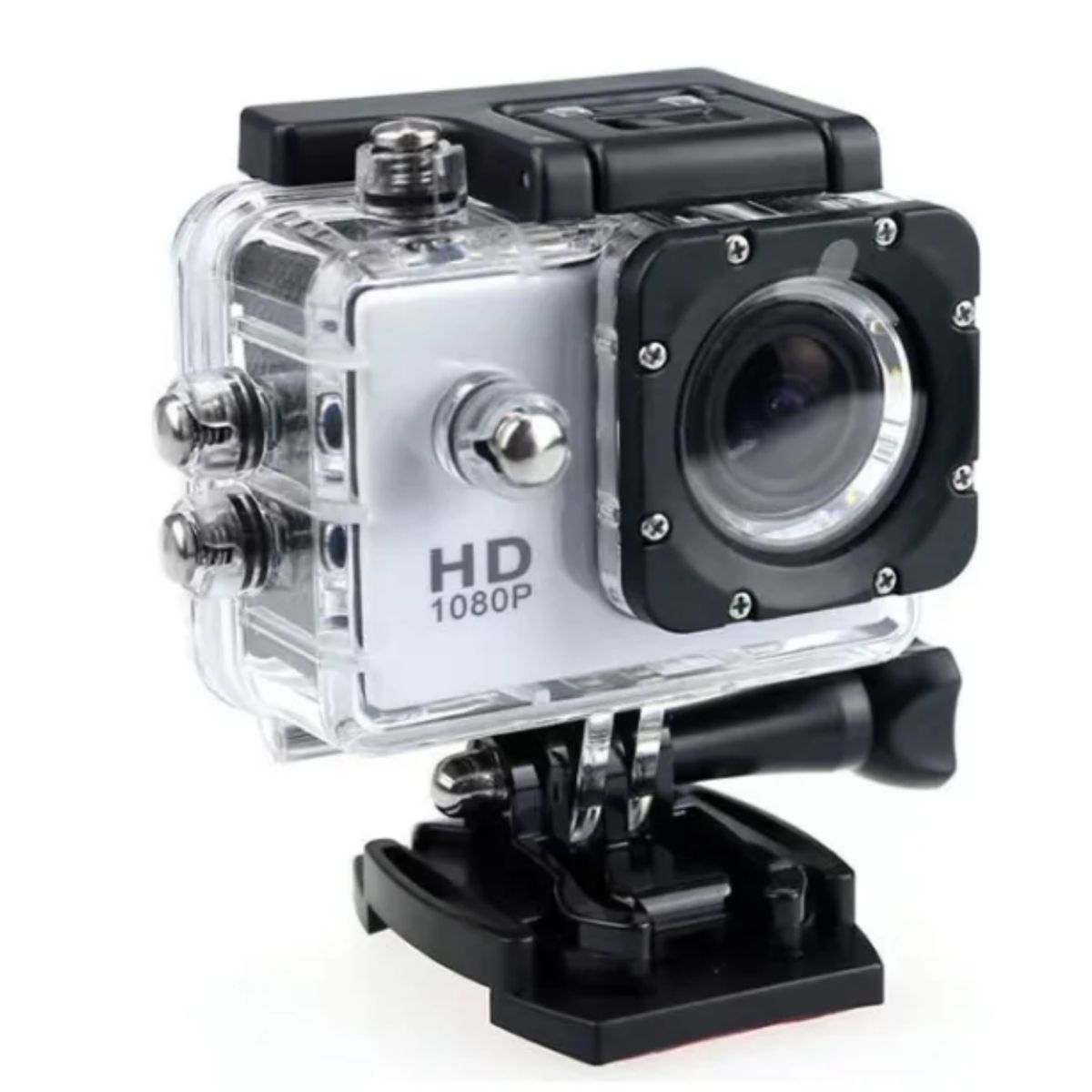 GENERICO - Cámara de Acción Sports 4K Ultra HD Sumergible 30m - Ideal para Deportes y Aventura Color BLANCO