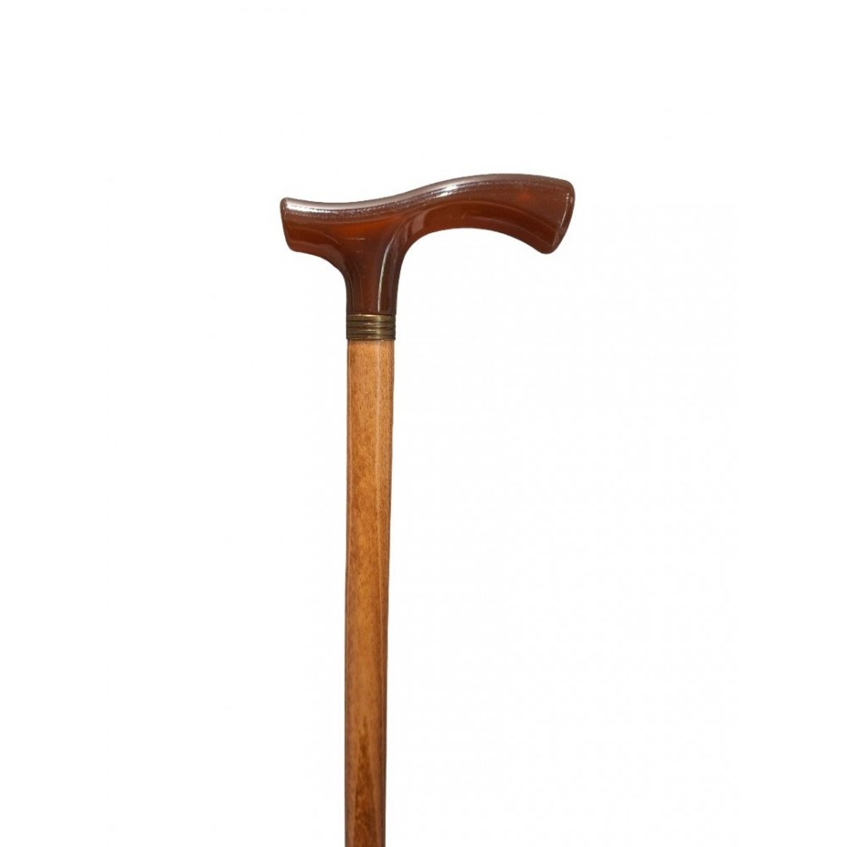 CAP DOR - Bastón Clásico Madera Café Claro Recto