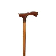 CAP DOR - Bastón Clásico Madera Café Claro Recto
