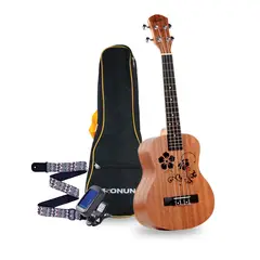 SONNET - Ukelele 21” Full Set afinador +correa+ funda Color Café-8403 Nexstore