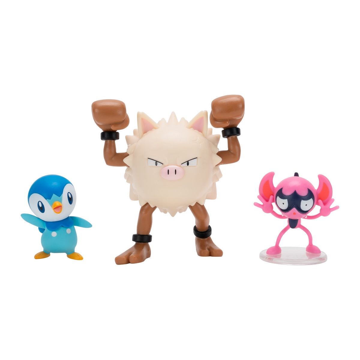 POKEMON - Pokémon Pack 3 Figuras - Piplup + Primeape + Impidimp