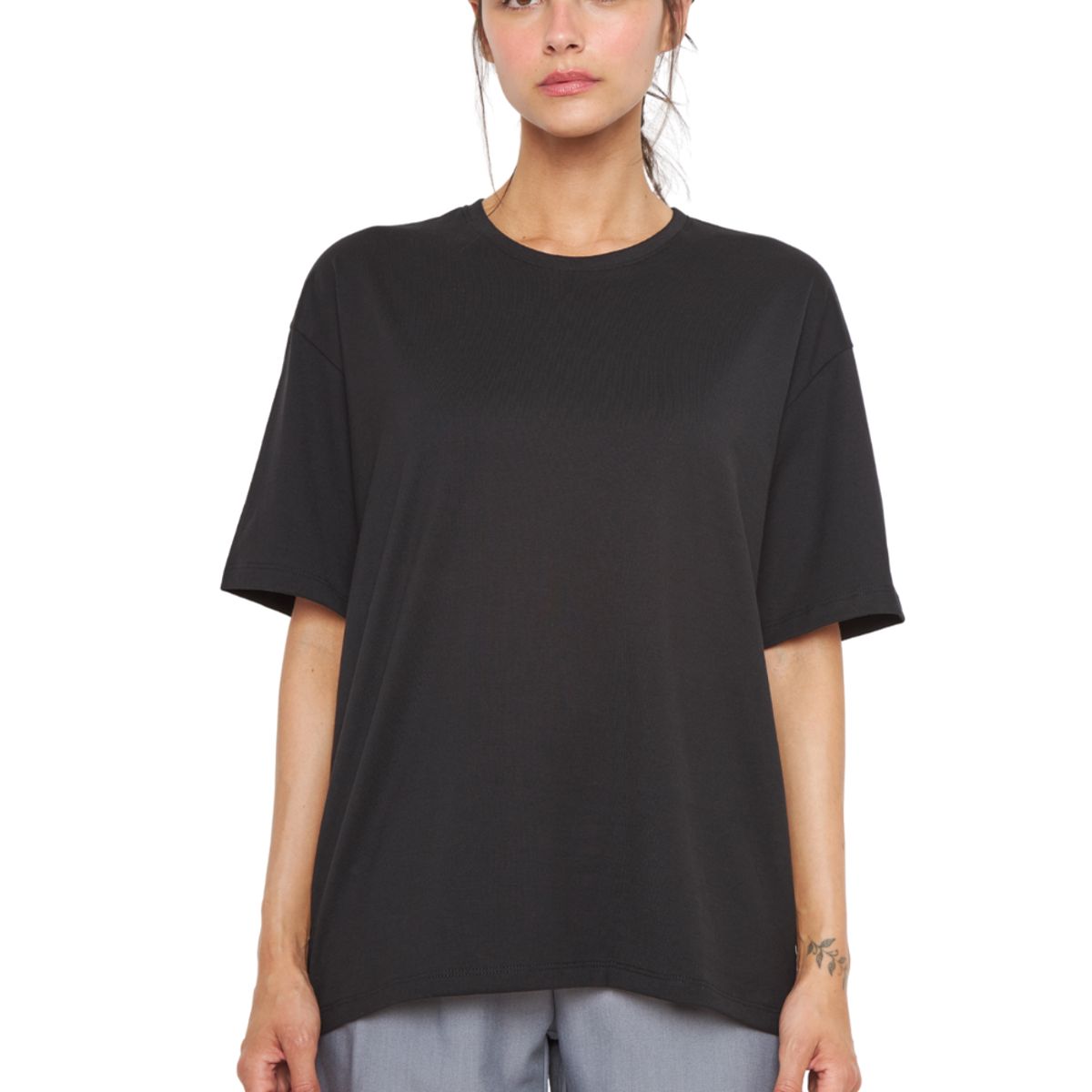 JACINTA TIENDA - Polera Jacinta Pima Oversize negra Jacinta Tienda