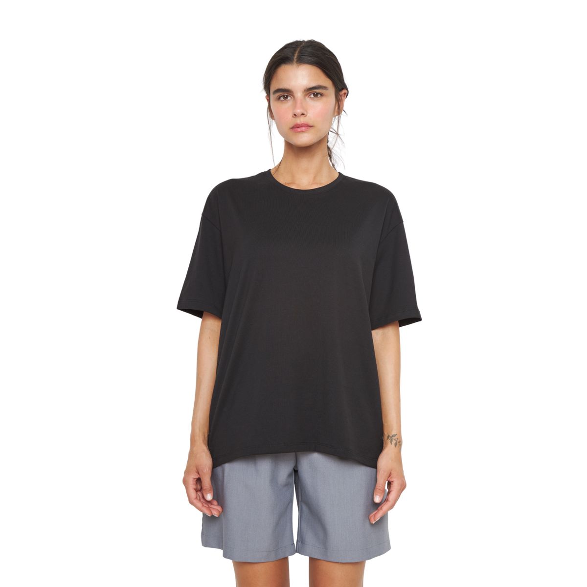 JACINTA TIENDA - Polera Jacinta Pima Oversize negra Jacinta Tienda