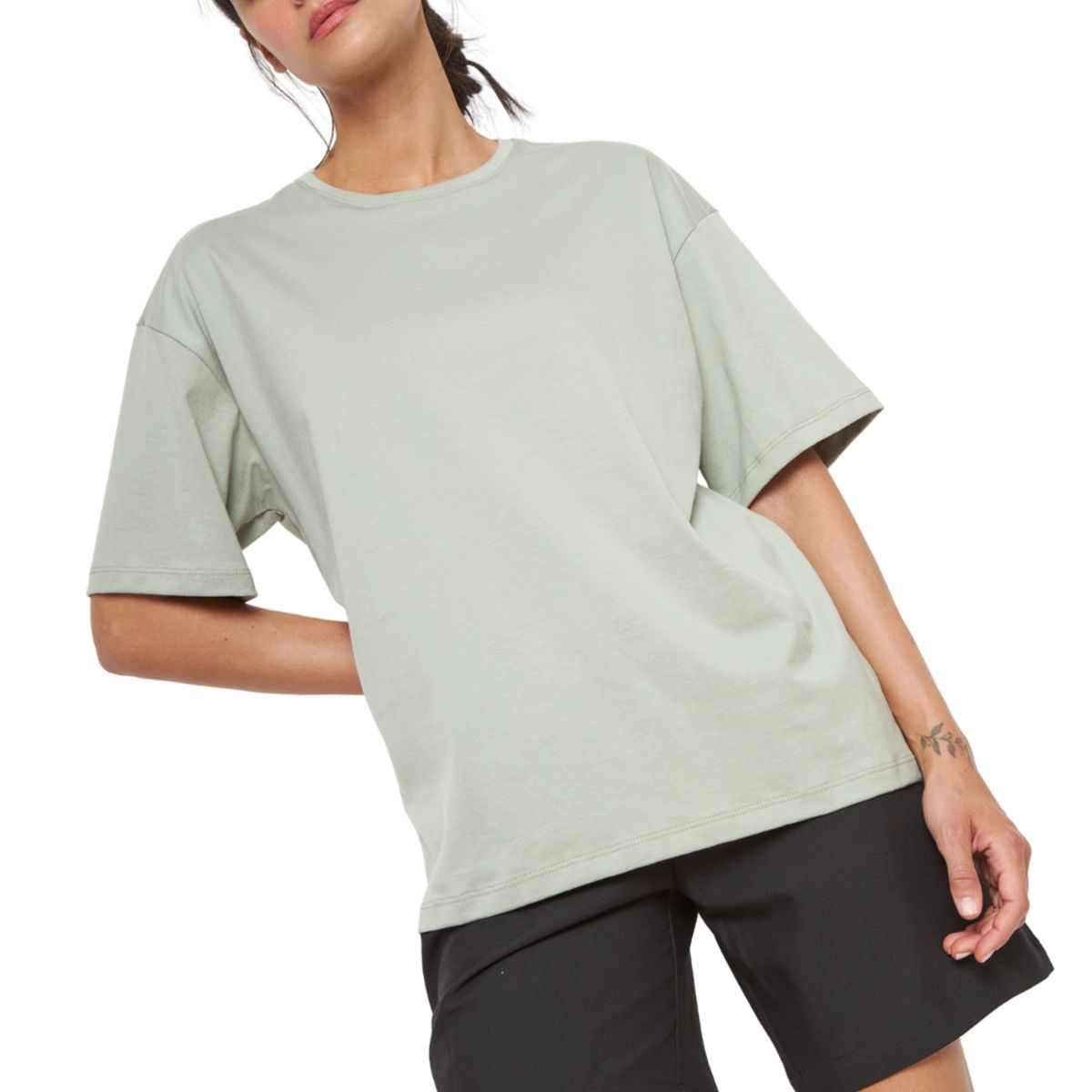 JACINTA TIENDA - Polera Jacinta Pima Oversize verde Jacinta Tienda