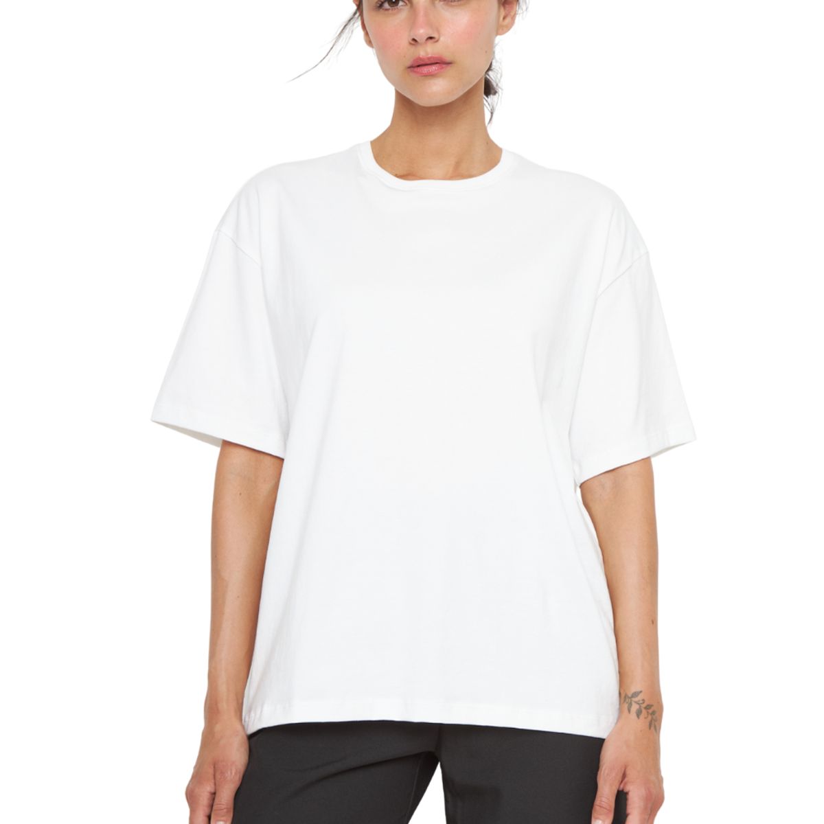 JACINTA TIENDA - Polera Jacinta Pima Oversize blanca Jacinta Tienda