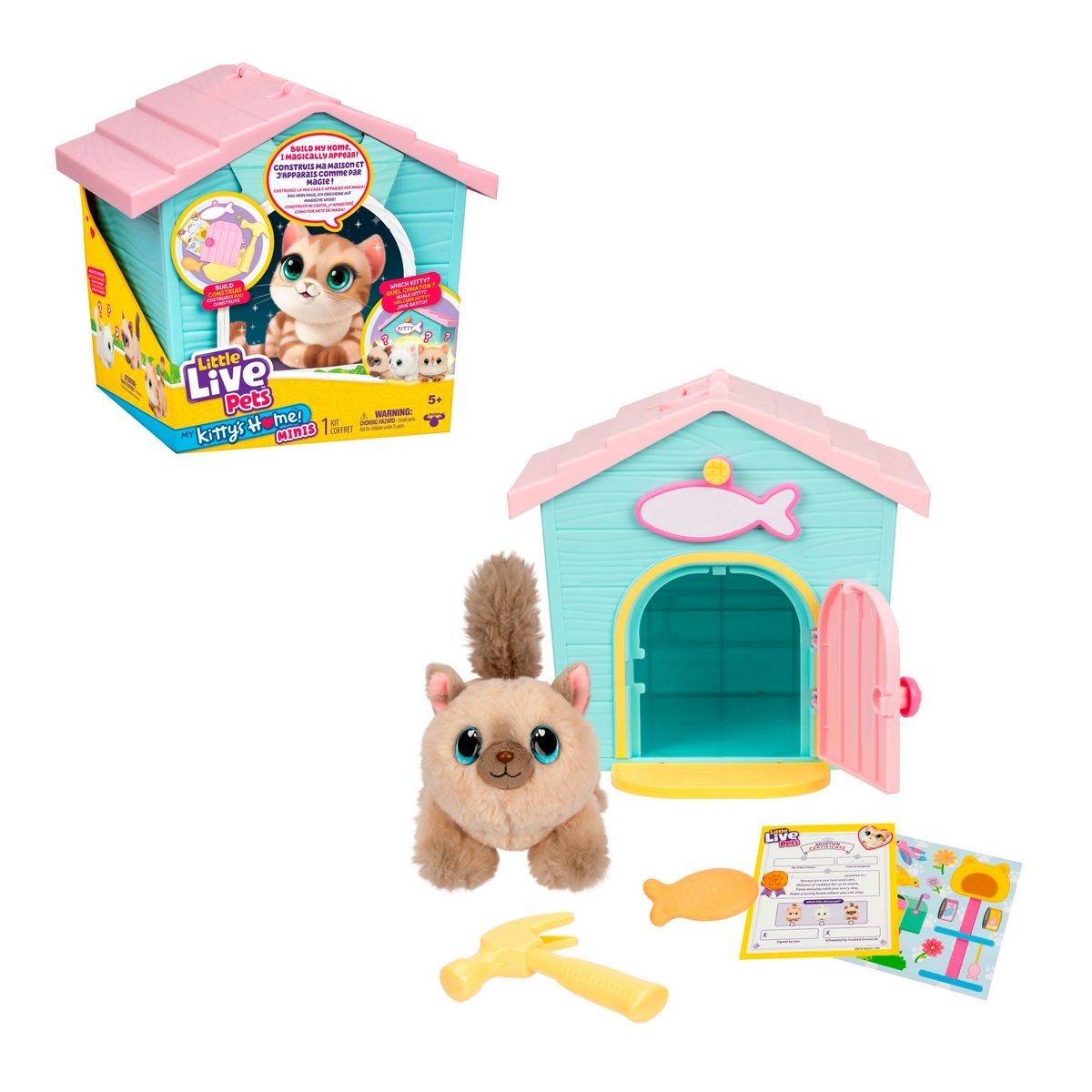 LITTLE LIVE PETS - Little Live Pets S3 Casa Gatitos Set Juego Mini