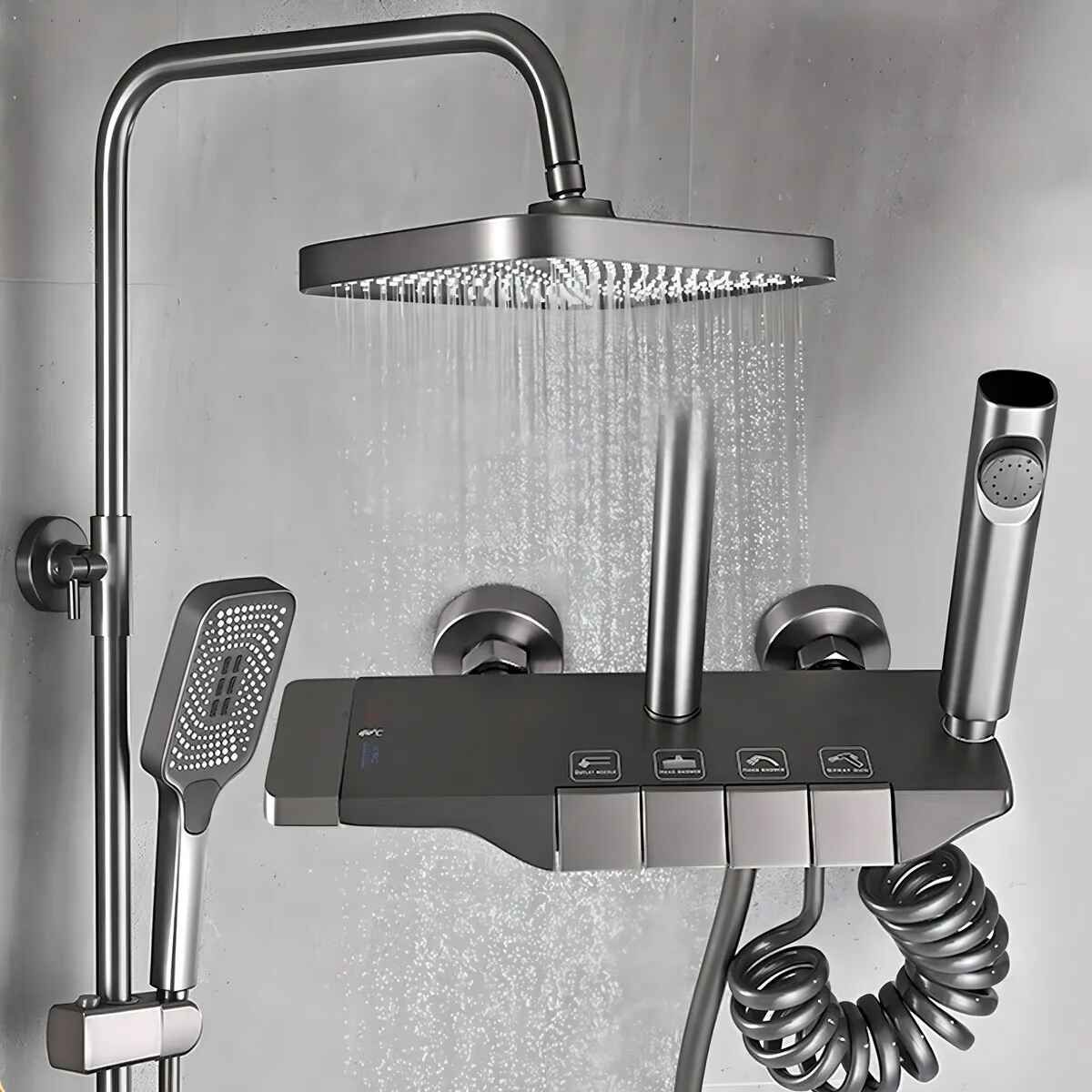 Columna De Ducha Moderna 4 Funciones Llave Tipo Piano Bidet, marca GENERICO - Foto 2
