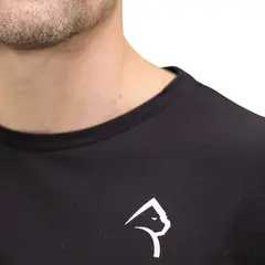 KONKO ACTIVE - Polera Oversize Manga Corta Algodón Clasica Negra Konko Hombre