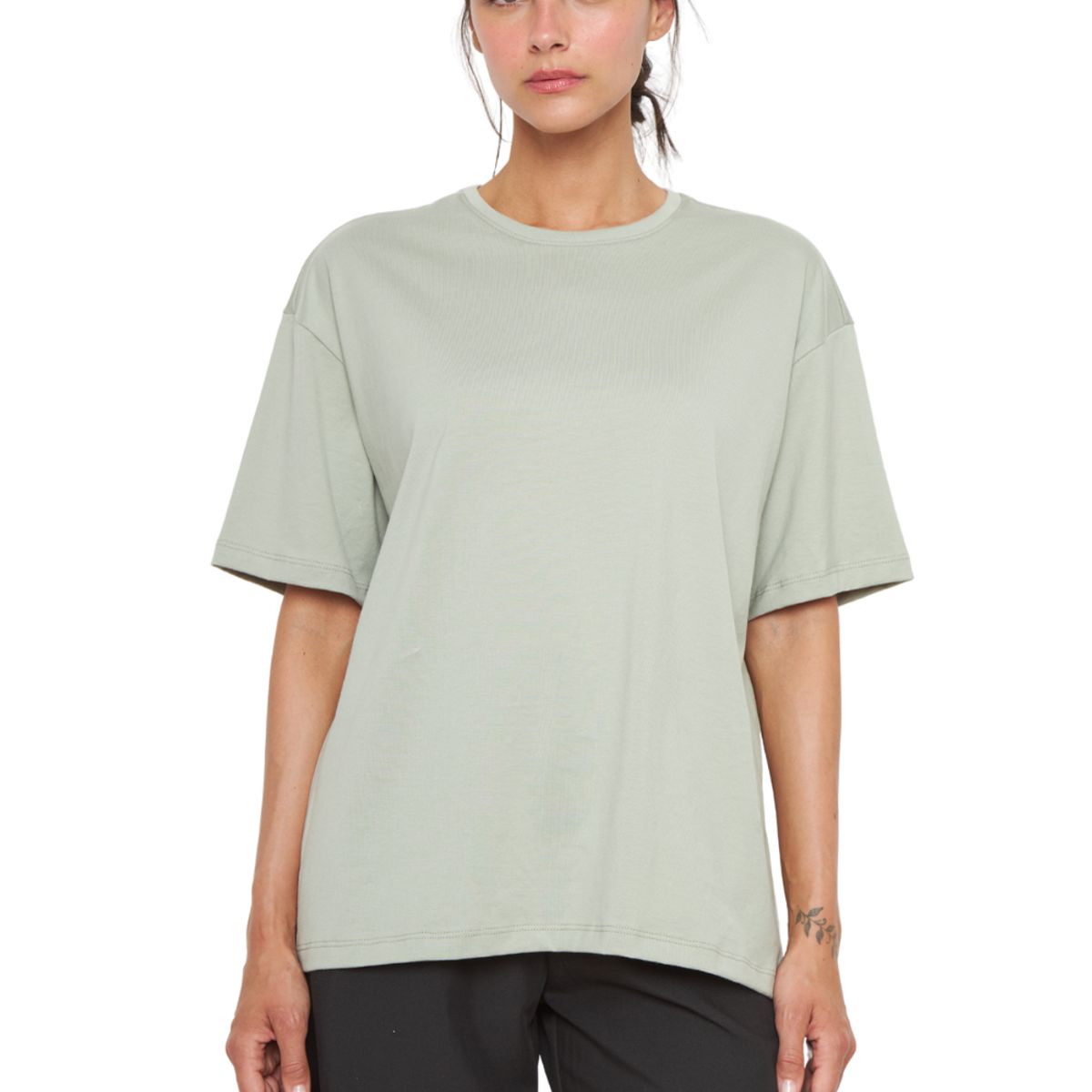 JACINTA TIENDA - Polera Jacinta Pima Oversize verde Jacinta Tienda