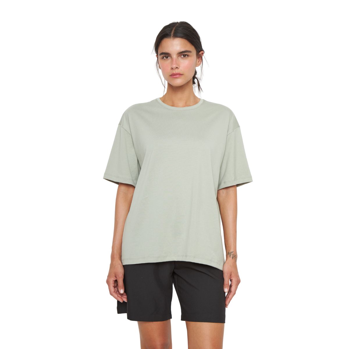 JACINTA TIENDA - Polera Jacinta Pima Oversize verde Jacinta Tienda