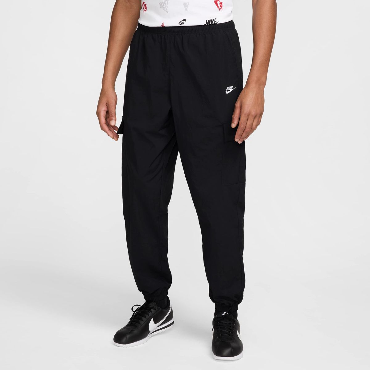 NIKE - Pantalones Nike Club Negro Hombre