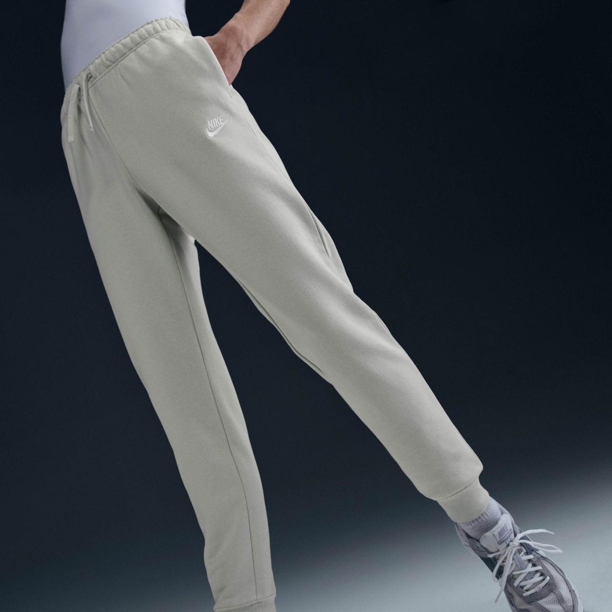 NIKE - PantalÃ³n W Nsw Club Flc Mr Pant Std Gris Mujer