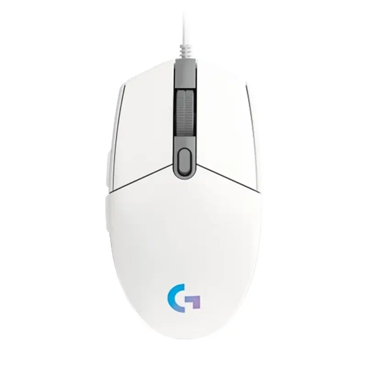 LOGITECH - Mouse Logitech G203 RGB Lightsync, 6 botones, 8000DPI, Blanco
