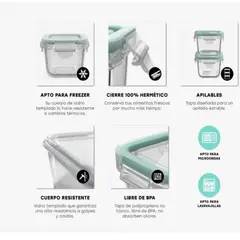 ALLEGRA - Set 4 Mini Taper 150 ML para Alimentos Snacks