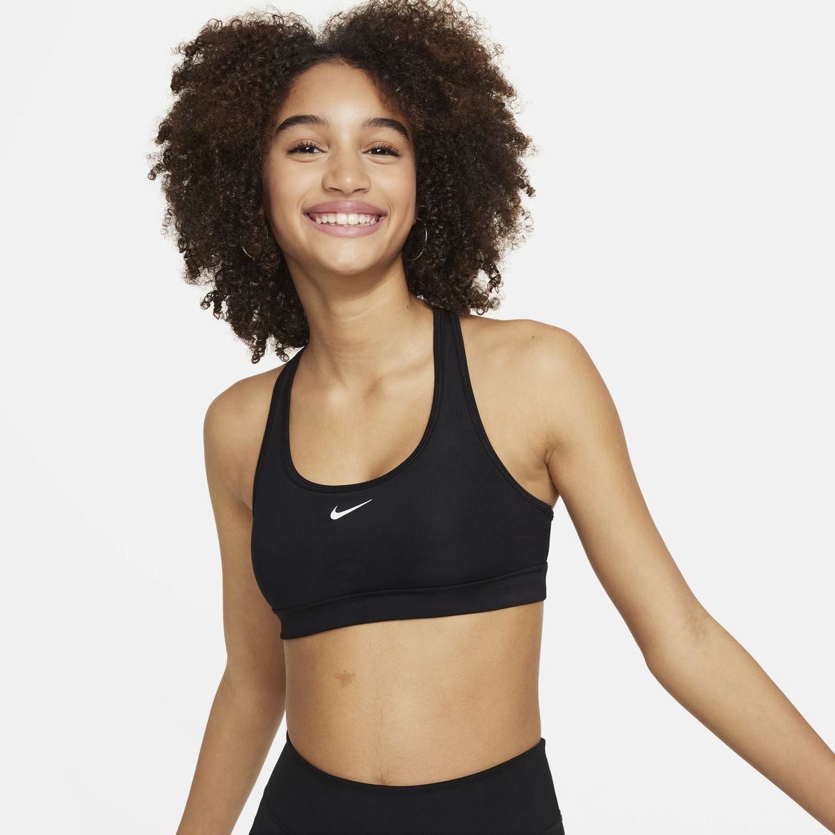 NIKE - Bra Nike Swoosh NiÃ±a Negro