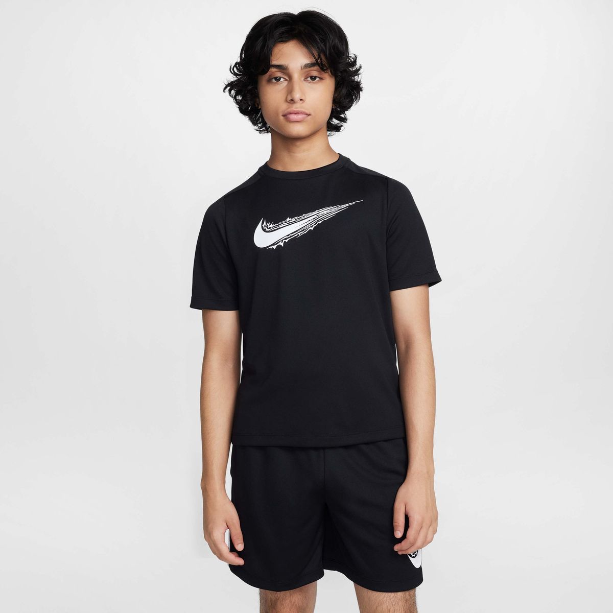 NIKE - Polera Nike Multi Negro Niños