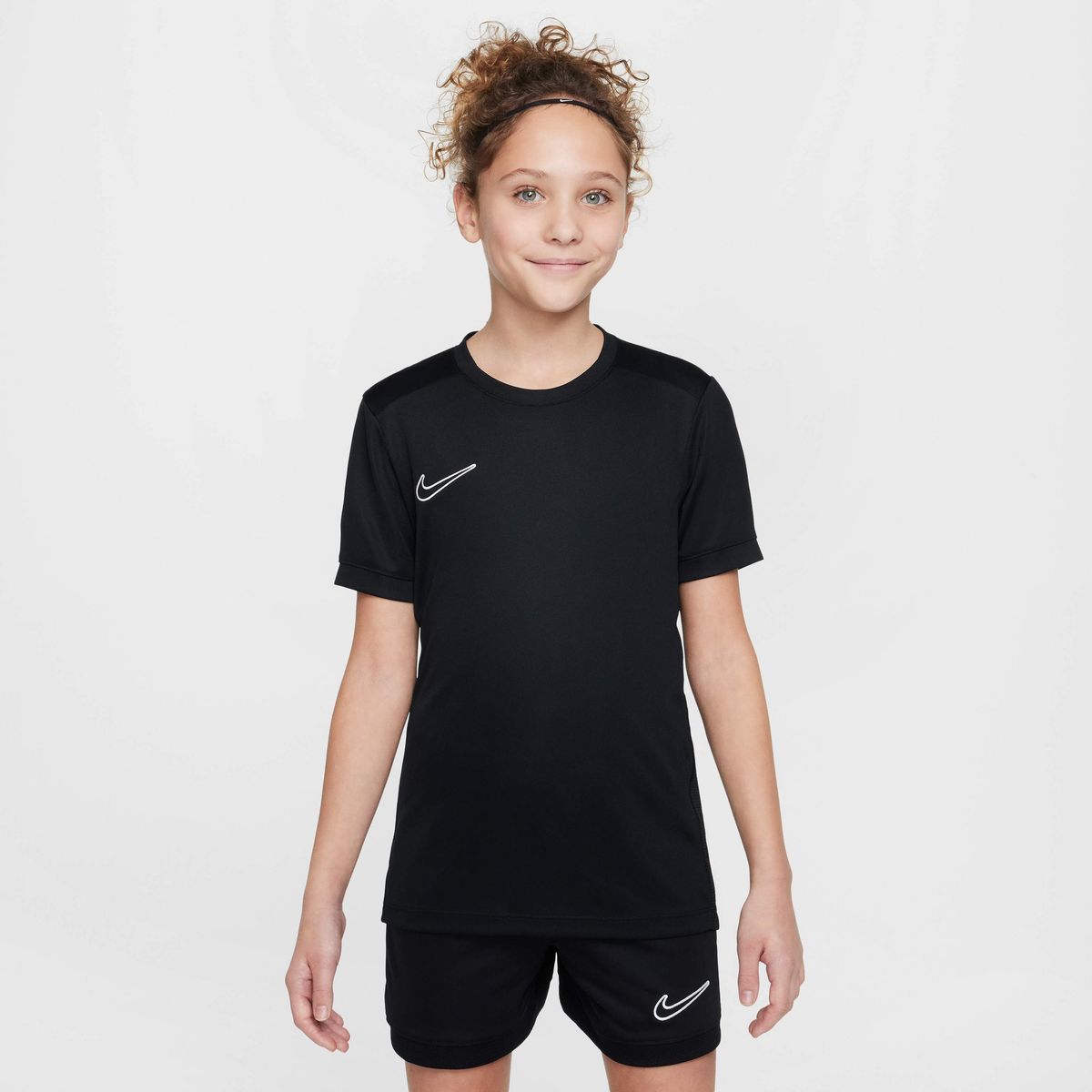 NIKE - Polera K Nk Df Acd25 Top Ss -pd Negro NiÃ±os