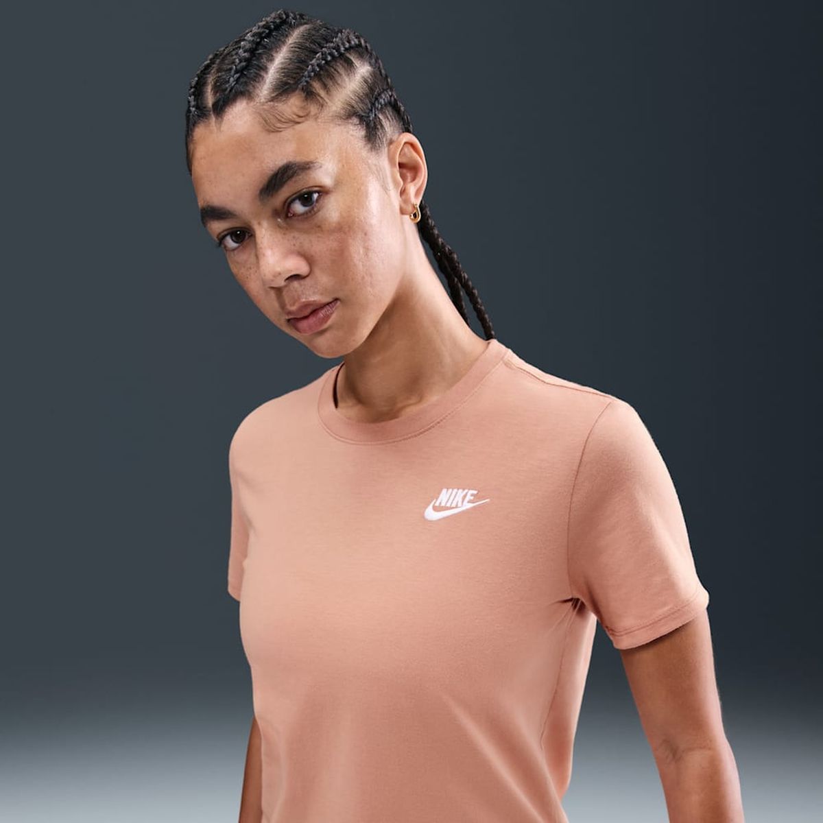 NIKE - Polera W Nsw Club Ss Tee Rosa Mujer
