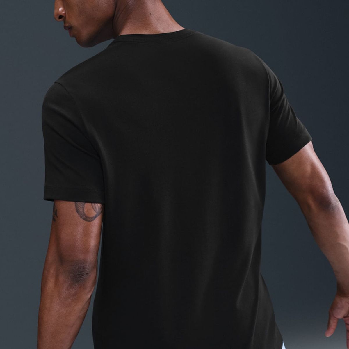 NIKE - Polera M Nk Df Tee Print Pack Negro Hombre