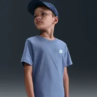 Polera K Nsw Tee Emb Futura Lbr Azul NiÃ±os