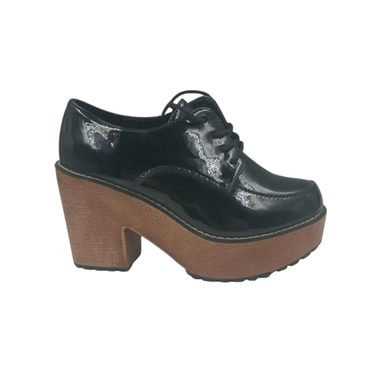 HERIEL - Zapato Negro Plataforma Mujer