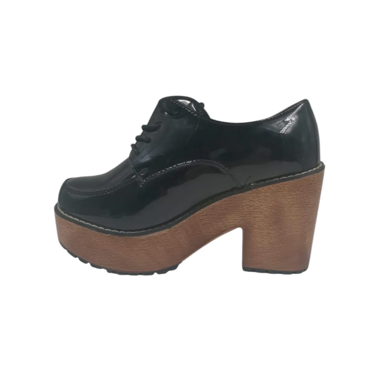 HERIEL - Zapato Negro Plataforma Mujer
